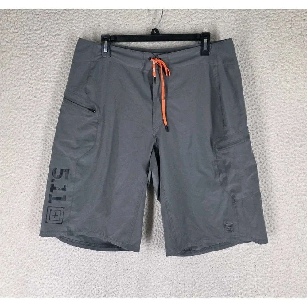 5.11 Vandal Recon Shorts Mens 34 Gray Performance Stretch Training MMA 11